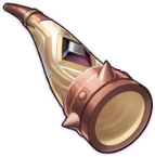 Cuerno con cristal negro