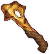 Fragmento de hueso fosilizado