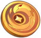 Insignia de cuervo dorada