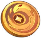 Insignia de cuervo dorada